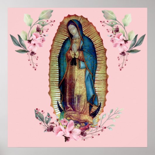 Poster Notre-Dame de Guadalupe, Nuestra Señora de Guadalu (Devant)
