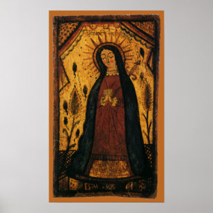 Poster Notre-Dame de Guadalupe par Pedro Antonio Fresquis