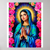 Notre-Dame de Guadalupe priant Vierge Marie Grande