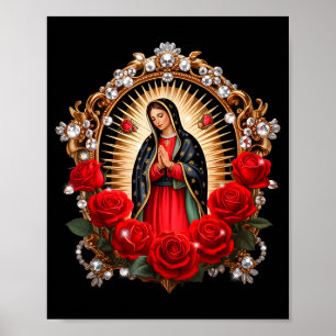 Poster Notre Dame de Guadalupe Sainte Vierge Marie Dans L