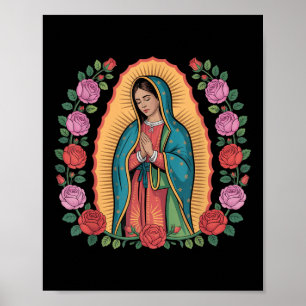 Poster Notre Dame De Guadalupe Sant Marie Dos Imprimé Chr