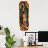 Poster Notre Dame de Guadalupe Tilma Image 12x36 Virgen (Bureau à domicile)