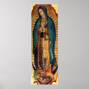 Poster Notre Dame de Guadalupe Tilma Image 12x36 Virgen