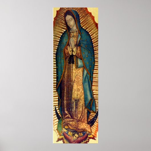 Poster Notre Dame de Guadalupe Tilma Image 12x36 Virgen (Devant)