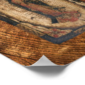 Poster Notre-Dame de Guadalupe Vierge Marie Bois Look (Coin)