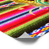 Poster Notre-Dame de Guadalupe Vierge Marie Zarape Cathol (Coin)