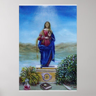 Poster NOTRE DAME DE LA LUMIÈRE Vierge de l'Immaculée Con