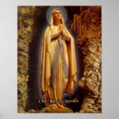 Poster Notre Dame de Lourdes (Devant)