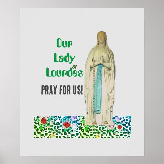 Poster Notre Dame de Lourdes (Devant)