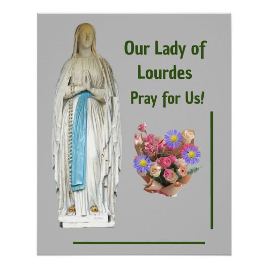 Poster Notre Dame de Lourdes (Devant)