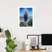 Poster NOTRE-DAME DE LUMIÈRE Madone de l'Immaculée Concep (Bureau à domicile)
