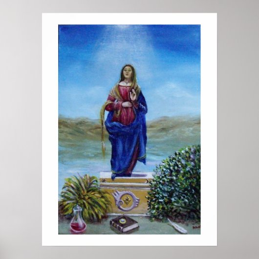 Poster NOTRE-DAME DE LUMIÈRE Madone de l'Immaculée Concep (Devant)