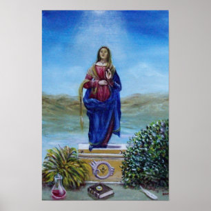 Poster NOTRE-DAME DE LUMIÈRE Madone de l'Immaculée Concep