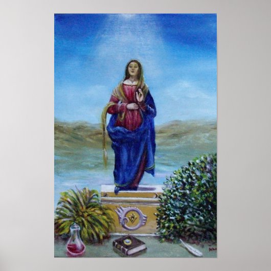 Poster NOTRE-DAME DE LUMIÈRE Madone de l'Immaculée Concep (Devant)
