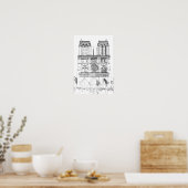 Poster Notre-Dame de Paris (Cuisine)