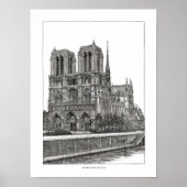 Poster Notre Dame de Paris 12"x16" (Devant)