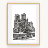 Poster Notre Dame de Paris 12"x16"