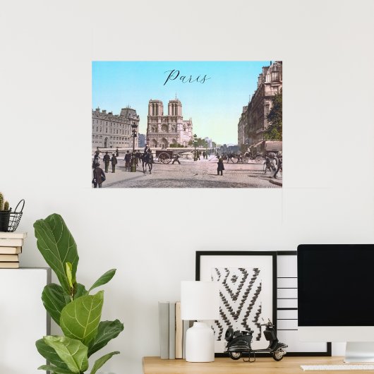 Poster Notre-Dame de Paris (1890) (Bureau à domicile)