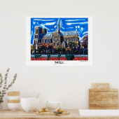 Poster "Notre Dame de Paris" par Neil Myers (Cuisine)