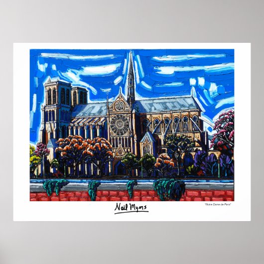 Poster "Notre Dame de Paris" par Neil Myers (Devant)