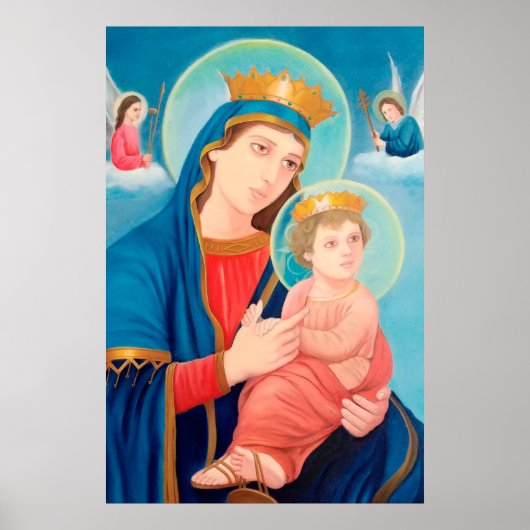 Poster Notre-Dame de Perpétuel aide catholique (Devant)