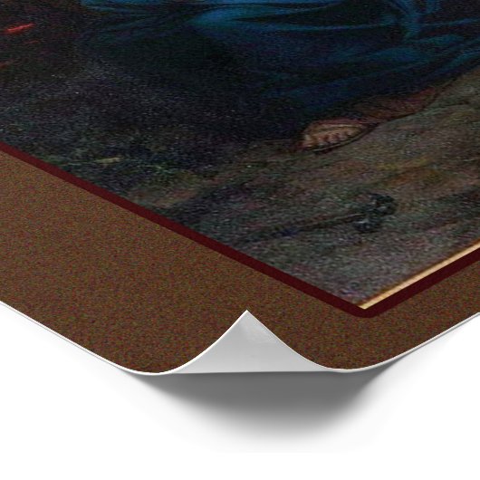 Poster Notre Dame des Douleurs Image Dévotionnelle. (Coin)