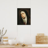 Poster Notre Dame des Douleurs Vierge Marie Dolorosa (Cuisine)