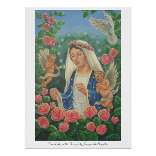 Poster 'Notre-Dame du Rosaire' par Jenny McLaughlin (Devant)