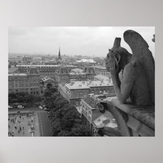 Poster Notre Dame Gargoyle 2 (Devant)