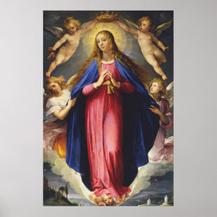 Poster Notre Dame Immaculée Conception Assomption Vierge