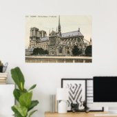 Poster Notre Dame, Paris Vintage (Bureau à domicile)