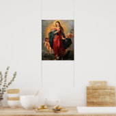 Poster Notre Dame Vierge Immaculée Coeur de Marie 3 Poste (Cuisine)