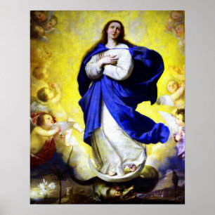 Poster Notre Dame Vierge Immaculée Coeur de Marie 5 Poste