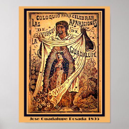Poster Notre Dame Vierge Marie - Jose Guadalupe Posada Po (Devant)