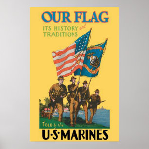 Poster Notre drapeau, c'est histoire et marines