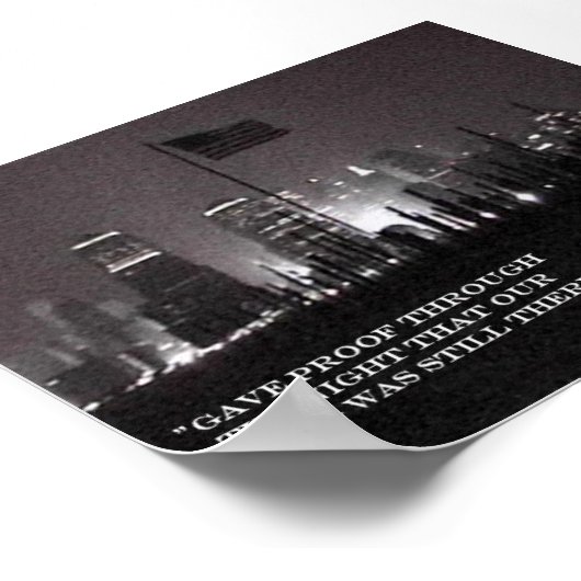 POSTER NOTRE DRAPEAU ÉTAIT ENCORE LÀ (Coin)