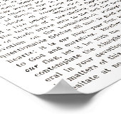 Poster Notre drapeau USA Americana Patriotisme Mots (Coin)