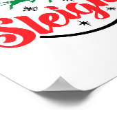 Poster Notre équipe dort Noël Famille Pyjama Noël Noël Ho (Coin)