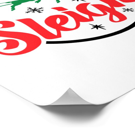 Poster Notre équipe dort Noël Famille Pyjama Noël Noël Ho (Coin)