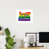 Poster Notre état de notre fierté | Oregon (Bureau à domicile)
