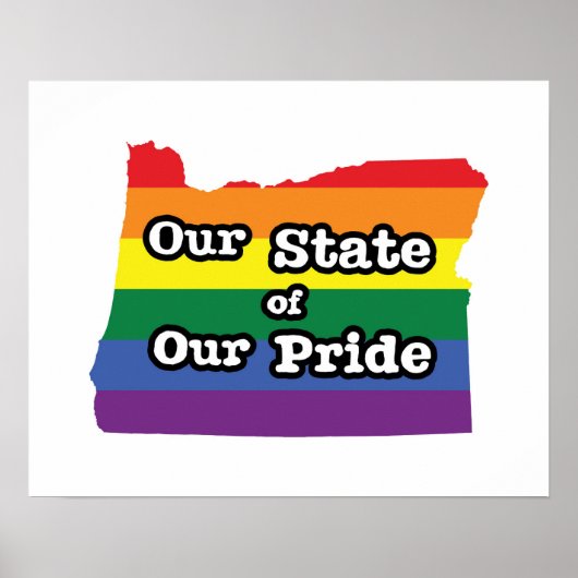 Poster Notre état de notre fierté | Oregon (Devant)