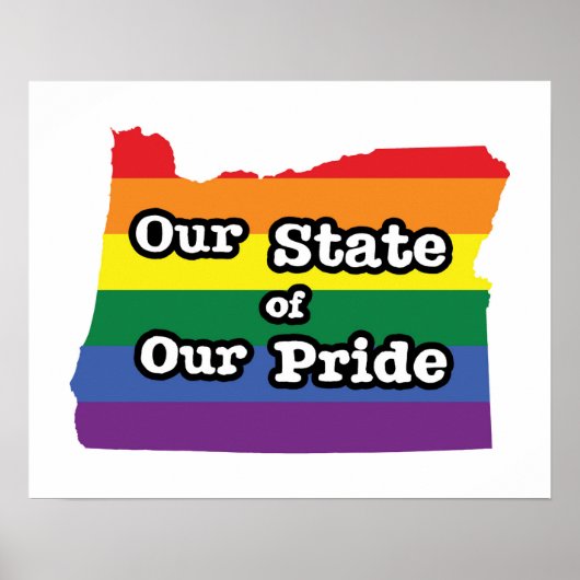 Poster Notre état de notre fierté | Oregon (Devant)
