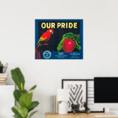 Poster Notre Étiquette Apple Pride - État de Washington (Bureau à domicile)