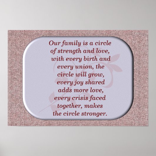 Poster Notre famille - Imprimerie d'art (Devant)