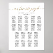 Poster Notre graphique de table de 18 places Classy Our F (Devant)