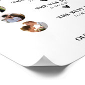 Poster Notre histoire d'amour Calligraphie Mariage Affich (Coin)