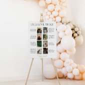 Poster Notre histoire d'amour mariage signe modèle avec p