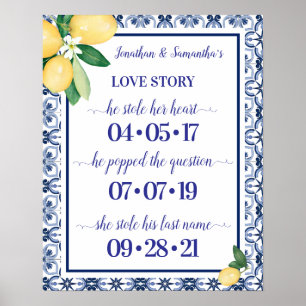 Poster Notre histoire d'amour Meilleur jour Mariage médit