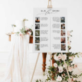 Poster Notre histoire d'amour signe mariage avec photos