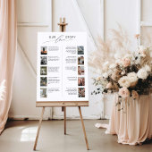 Poster Notre histoire d'amour signe mariage avec photos